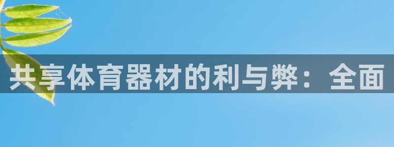 极悦平台平台登录入口：共享体育器材的利与弊：全面